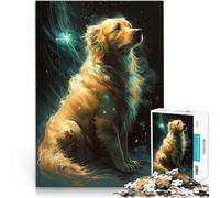 Puzzle da 2000 pezzi per adulti Il mito del cane Golden Retriever Fatto di cartone per 14+ Per divertimento in famiglia e serata di giochi Collezione degli artisti, Belle arti misurare:70x100cm