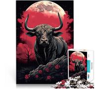 Puzzle da 2000 pezzi per adulti Il Toro e la Luna Difficile da completare ma divertente e umoristico Lista dei desideri con Babbo Natale 70x100cm