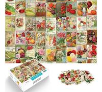 Puzzle da 2000 pezzi per adulti illustrazione botanica Fatto di carta,Adatto a partire dai 14 anni Gioco intellettuale giocattolo Regalo di compleanno, regali, arte murale。misurare:70x100cm