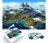 Puzzle da 2000 pezzi per adulti Isola sconosciuta Fatto di carta,per e da 14 anni in su gioco di sfida unico Migliorare l'amore tra le coppie。misurare:70x100cm/27.5x39.3pollice