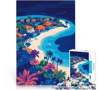 Puzzle da 2000 pezzi per adulti Isole tropicali delle Maldive, arte minimalista Gioco a quiz perché è ideale come regalo per tutta la famiglia 70x100cm