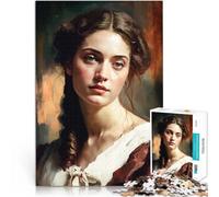 Puzzle da 2000 pezzi per adulti La donna pittrice Giocattolo educativo intellettuale decomprimente con poster abbinato e foglio di quiz 70x100cm