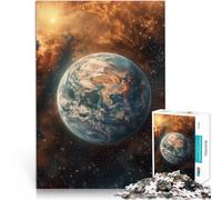 Puzzle da 2000 pezzi per adulti La Terra dallo spazio per il giocattolo di sfida del gioco educativo con poster abbinato e foglio di quiz 70x100cm