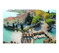 Puzzle da 2000 pezzi per adulti, lago e barche di Sirmione Lago di Garda Italia Stazione balneare