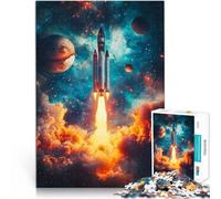 Puzzle da 2000 pezzi per adulti Lancio del razzo spaziale cosmico Gioco intellettuale con pezzi completamente interconnessi di forma casuale 70x100cm