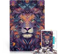 Puzzle da 2000 pezzi per adulti Leone nell'arte colorata Vacanza a casa: uccidere il tempo Migliorare l'amore tra le coppie 70x100cm