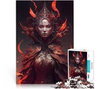 Puzzle da 2000 pezzi per adulti Lilith la regina dei demoni Riduzione dello stress interessante Lista dei desideri con Babbo Natale 70x100cm