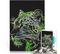 Puzzle da 2000 pezzi per adulti Linea di leopardo vintage Riduzione dello stress interessante offerte come regali per tutta la famiglia 70x100cm