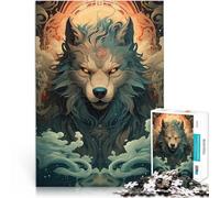 Puzzle da 2000 pezzi per adulti Lupo magico irreale per il giocattolo di sfida del gioco educativo Decorazioni e regali unici per la casa 70x100cm
