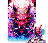 Puzzle da 2000 pezzi per adulti Maschera del diavolo giapponese Riduzione dello stress interessante perché è ideale come regalo per tutta la famiglia 70x100cm