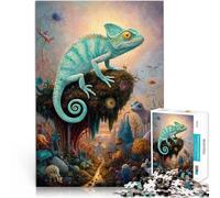 Puzzle da 2000 pezzi per adulti “Meraviglie magiche del camaleonte” Fatto di carta,Adatto a partire dai 14 anni Decorazione artistica per la casa Regalo - Gioco impegnativo。misurare:70x100cm