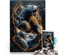 Puzzle da 2000 pezzi per adulti Montagna dell'Orso per il giocattolo di sfida del gioco educativo Migliorare l'amore tra le coppie 70x100cm