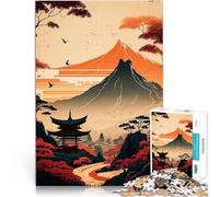 Puzzle da 2000 pezzi per adulti Monte Fuji Giappone Antistress Vacanza in patria Uccidere il tempo Lista dei desideri con Babbo Natale 70x100cm