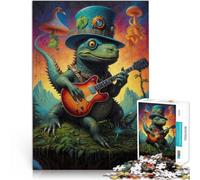 Puzzle da 2000 pezzi per adulti Musica surreale dei dinosauri Giocattolo educativo per l'apprendimento Collezione di artisti, Belle arti 70x100cm