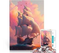Puzzle da 2000 pezzi per adulti nave pirata Giocattoli che creano dipendenza e sfidano l'intelligenza del cervello grande regalo 70x100cm