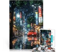 Puzzle da 2000 pezzi per adulti Notte piovosa a Tokyo Difficile da completare ma divertente e umoristico Compleanno e regali unici 70x100cm