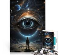 Puzzle da 2000 pezzi per adulti Occhio gigante nello spazio giocattoli educativi per l'apprendimento Adatto per la decorazione del desktop 70x100cm
