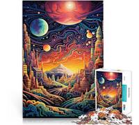 Puzzle da 2000 pezzi per adulti Opera d'arte psichedelica della città Giochi Giocattoli Regalo Migliorare l'amore tra le coppie 70x100cm