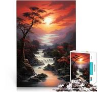 Puzzle da 2000 pezzi per adulti Paesaggio al tramonto per il giocattolo di sfida del gioco educativo Lista dei desideri con Babbo Natale 70x100cm