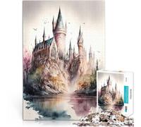 Puzzle da 2000 pezzi per adulti Paesaggio del castello per il giocattolo di sfida del gioco educativo Migliorare l'amore tra le coppie 70x100cm