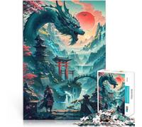 Puzzle da 2000 pezzi per adulti Paesaggio del guerriero drago Gioco di famiglia antistress sfida difficile Migliorare la memoria 70x100cm