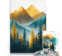 Puzzle da 2000 pezzi per adulti Paesaggio di montagna dorata Giocattoli da gioco per regalo di famiglia Migliorare l'amore tra le coppie 70x100cm