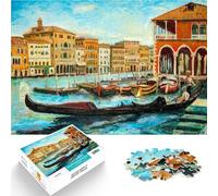 Puzzle da 2000 pezzi per adulti Paesaggio dipinto ad olio di Venezia Fatto di cartone per età pari o superiore a 14 anni Decorazione della casa Come regalo per tutta la famiglia e gli amici