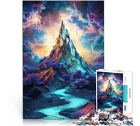 Puzzle da 2000 pezzi per adulti Paesaggio montano mistico Fatto di cartone per età pari o superiore a 14 anni Vacanza a casa: uccidere il tempo Idee regalo misurare：70x100cm