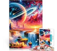 Puzzle da 2000 pezzi per adulti Paesaggio spaziale fantasy Gioco di famiglia antistress sfida difficile Giocattoli per la decorazione della casa 70x100cm