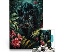 Puzzle da 2000 pezzi per adulti pantera dagli occhi dorati Fatto di carta，per età pari o superiore a 14 anni Antistress Sfida difficile Buon regalo。misurare：70x100cm/27.5x39.3pollice