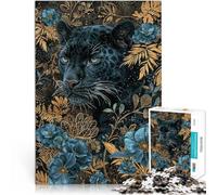 Puzzle da 2000 pezzi per adulti pantera dagli occhi dorati Gioco impegnativo e gioco in famiglia Migliorare l'amore tra le coppie 70x100cm
