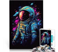 Puzzle da 2000 pezzi per adulti Passeggiata spaziale dell'astronauta Assemblaggio del modello con poster abbinato e foglio di quiz 70x100cm