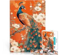 Puzzle da 2000 pezzi per adulti Pavone floreale Art Nouveau Giochi educativi Decorazione della casa Decorazioni e regali unici per la casa 70x100cm