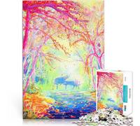 Puzzle da 2000 pezzi per adulti Perso nel bosco Antistress Vacanza in patria Uccidere il tempo Giocattoli per la decorazione della casa 70x100cm
