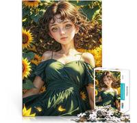 Puzzle da 2000 pezzi per adulti Perso nel sogno del girasole Vacanza a casa: uccidere il tempo Regalo di compleanno, regali, arte murale 70x100cm