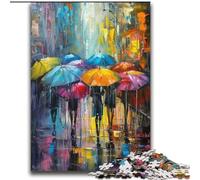 Puzzle da 2000 pezzi per adulti Persone sotto la pioggia per età 14 e oltre per divertimento in famiglia e giochi per serate regalo 70x100cm