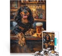 Puzzle da 2000 pezzi per adulti Pinta di birra Gordon Setter Fatto di carta，per età pari o superiore a 14 anni Vacanze a casa: ammazzare il tempo Offerti come regali per tutta la famiglia。