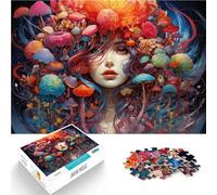 Puzzle da 2000 pezzi per Adulti Puzzle Anime Ragazza Tra Funghi Puzzle Fantastici Regali e Giocattoli 27,56 "x 39,37" per Adolescenti 14 Anni