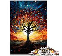 Puzzle da 2000 pezzi per adulti, puzzle fantasy cielo stellato, albero, decorazione da parete, regalo per compleanni, 27,56 pollici x 39,37 pollici, per adolescenti da 14 anni e oltre