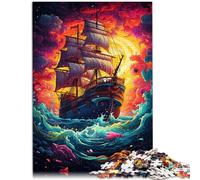 Puzzle da 2000 pezzi per adulti puzzle nave pirata Puzzle educativo gioco di famiglia per la decorazione domestica 70 x 100 cm per adolescente Età 14+