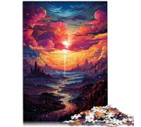 Puzzle da 2000 pezzi per adulti puzzle tramonto da sogno puzzle educativo gioco familiare adatto per coppie 27,56 "x 39,37" per adolescenti da 14 anni e oltre