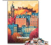 Puzzle da 2000 pezzi per adulti raffigurante la città di Edimburgo, giocattolo educativo e stimolante, ideale come regalo per tutta la famiglia, 70x100cm