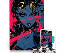 Puzzle da 2000 pezzi per adulti Ragazza anime con occhiali da sole Antistress Sfida difficile Adatto per la decorazione del desktop 70x100cm