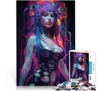 Puzzle da 2000 pezzi per adulti Ragazza punk n. 7 Antistress Vacanza in patria Uccidere il tempo Lista dei desideri con Babbo Natale 70x100cm