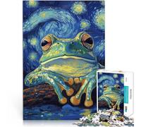 Puzzle da 2000 pezzi per adulti Rana della notte stellata Fatto di cartone da 14 anni in su Giochi educativi per adulti e adolescenti Regalo di opere d'arte misurare：70x100cm