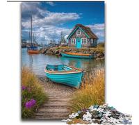 Puzzle da 2000 pezzi per adulti, regali, barche su un'isola turistica, giocattoli, gioco, ogni pezzo è unico - Gioco divertente e stimolante per tutta la famiglia, 70x100cm