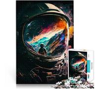 Puzzle da 2000 pezzi per adulti Riflessione ASTRONAUTA 12 Gioco di famiglia antistress sfida difficile Lista dei desideri con Babbo Natale 70x100cm