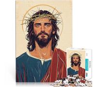 Puzzle da 2000 pezzi per adulti Ritratto di Gesù Cristo Gioco impegnativo e gioco in famiglia Migliorare l'amore tra le coppie 70x100cm