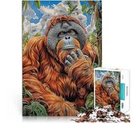 Puzzle da 2000 pezzi per adulti Ritratto di orango Giocattolo educativo intellettuale decomprimente Giocattoli per la decorazione della casa 70x100cm