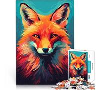 Puzzle da 2000 pezzi per adulti Ritratto di volpe rossa Giocattoli da gioco per regalo di famiglia Migliorare l'amore tra le coppie 70x100cm